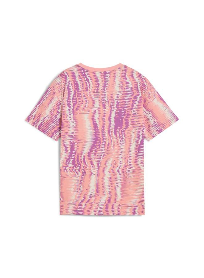 بوما تيشيرت بطبعات طبيعية أساسية للشباب . - Image 5